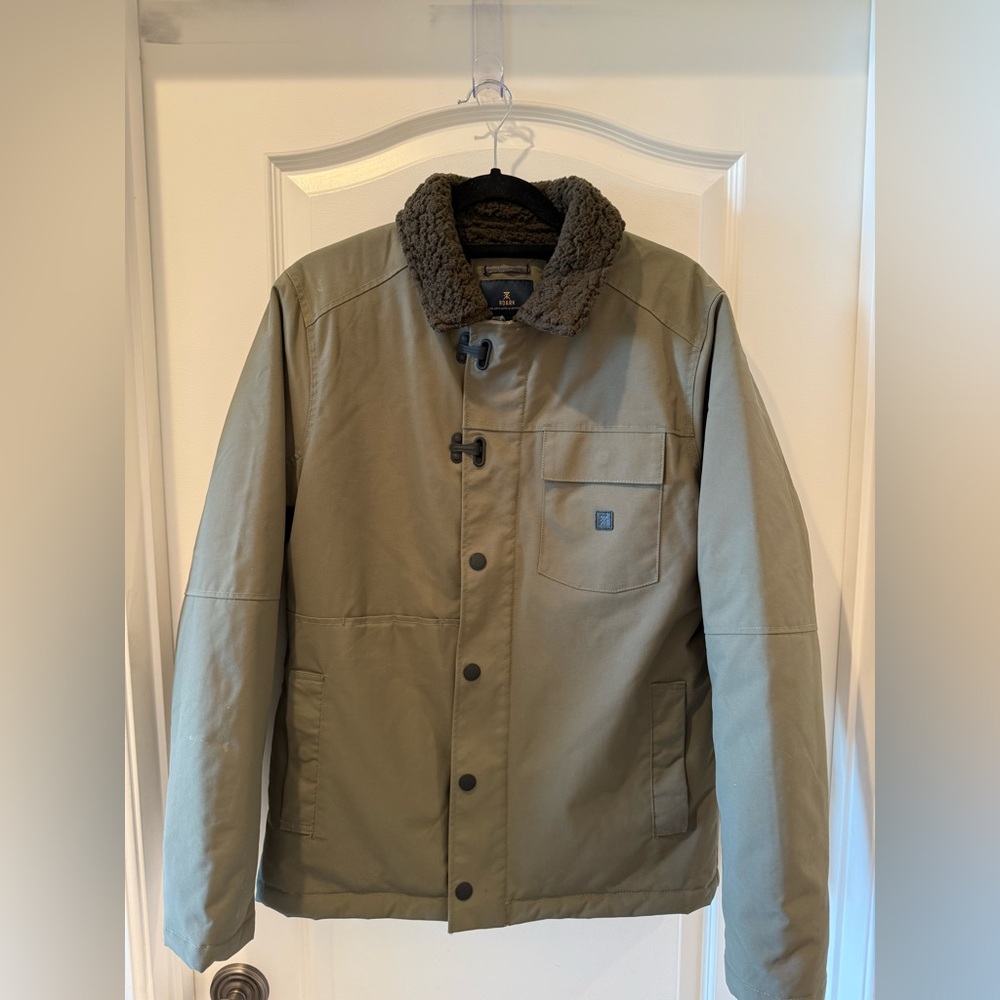 Roark Axeman Heavyweight Jacket - Sherpa Lined - Olive